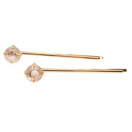 L. Erickson Little Gem Bobby Pin Pair - Golden Shadow/Gold