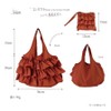 Laruis Folding Eco Bag, Lightweight, Compact, Cute, Stylish, Ruffles, Foldable