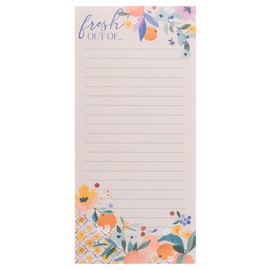 Karma, Large Magnetic Notepads, Notepads for Grocery List, Shopping List, To-Do List, Reminders, Strong Magnetic Back, Memo Notepad 100 Sheets Per Pad, Cute Colorful Designs - Fruit