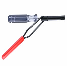 Yniquet 10mm Valve Adjustment Tool Jam Nut, Slotted Valve Adjusting Stud Valve Grinding Tool Compatible with Toyota/Hon-da/Niss-an/Mit-su/Ma-zda Vehicle Engines Valve Lapping Guiding Removal Tool