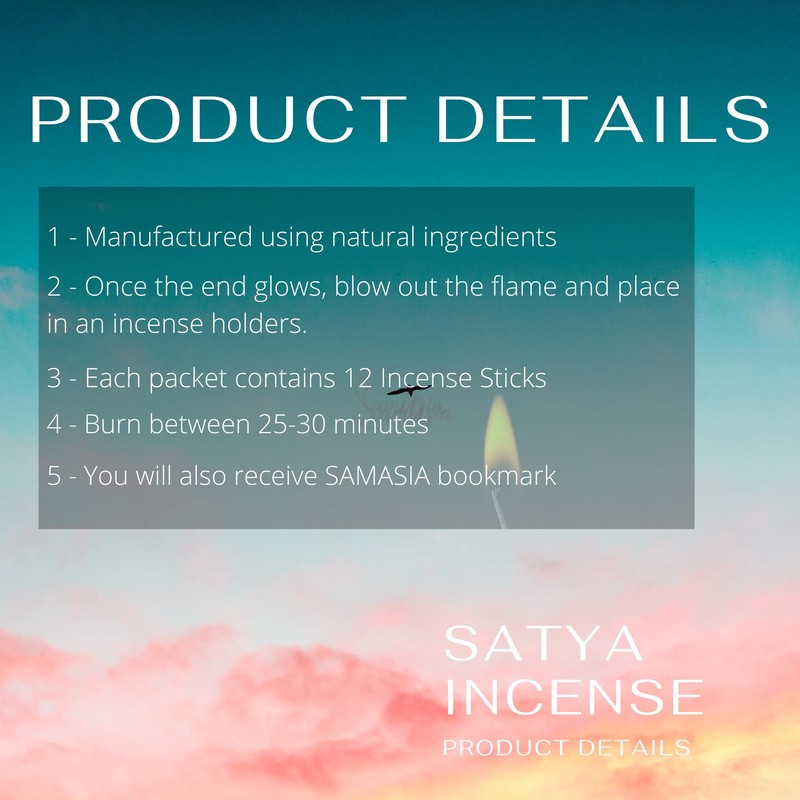 Satya Nag Champa Vanilla Incense Sticks | x1 pack |