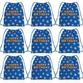 YusXirg 10PCS Cookie Drawstring Cookie Birthday Party Decoration Goodie Bag Backpack for Birthday Party Supplie