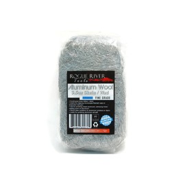 Aluminum Wool (FINE Grade) - 3.5oz Skein/Wad - by Rogue River Tools. Soft clean and polish! Pure Aluminum