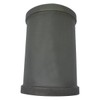 Gloxco 4" Pipe Fitting Tee, 150# Black Malleable Iron, Female