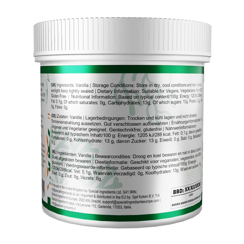 Special Ingredients Vanilla Powder Premium Gourmet 100% Pure Ground Vanilla