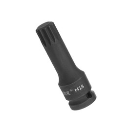 TA-VIGOR Impact Triple Square Spline Bit Socket, 1/2" Drive x M18 (18mm) Key Socket, Premium CR-MO Steel Bits, 78mm Length Bit for Impact Power Drills, Torque Wrench, Ratchet Wrench