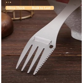 Titanium Spork,Spoon Fork Bottle Opener Outdoor Backpacking Camping Utensil