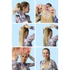 PRETTYSHOP 60 cm Hairpiece HCK7, Straight Ponytail Hair Extension, Blond