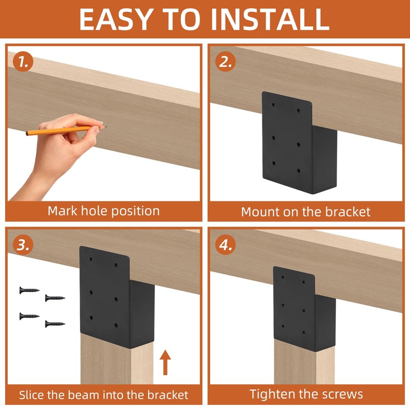 Rasugarlary Pergola Brackets, Pergola Privacy Wall Brackets Privacy Wall Bracket