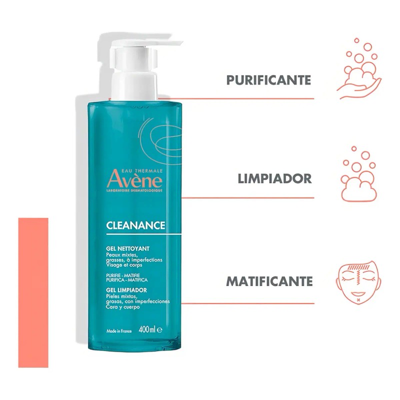Cleanance Gel Limpiador - Avène 400 Ml