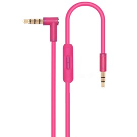 Tobysome Replacement Audio Cable Cord Wire with in-line Microphone and Control Compatible with Beats Solo Solo 2 Solo 3 Solo 4 Studio Studio 3 Pro Detox Wireless Mixr Executive Pill (Pink)