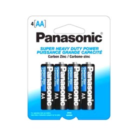 Panasonic PIPANCZAA4NAC Pila Carbon Zinc Blanca AA, Color Pack of/Paquete de 1