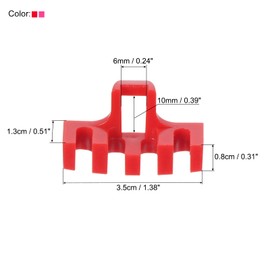 PATIKIL 2 Pack Badminton String Racket Load Distributor Tennis Racket High Pound Load Adapter Protection Canopy Machine Device Red/Pink