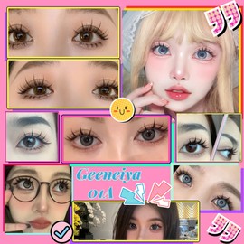 Geeneiya Manga Lashes Natural Look Anime False Eyelashes Individual Wispy Korean Makeup Eye Lashes Clusters 10 Pairs Asian Chinese Japanese Fake Eyelashes Pack by Geeneiya