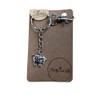 Keyrings, Handmade Keychains, Zipper Chains, Keyrings (Silver Sheep - Silver)