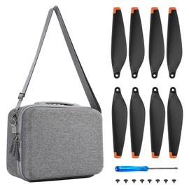 Kethvoz Portable DJI Mini 3 Pro Case (8 Propellers Included), Drone Carrying Case Shoulder Bag Transport Bag for DJI Mini 3 Pro, DJI RC/NC Controller, Drone Accessories