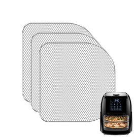 Replacement Dehydrator Racks for 6qt Chefman, Caynel and Power Air Fryer Oven, Dehydrate Fruits and Meats, Air Flow Racks, Removable trays, Air Fryer Oven Accessories (3 Pieces)