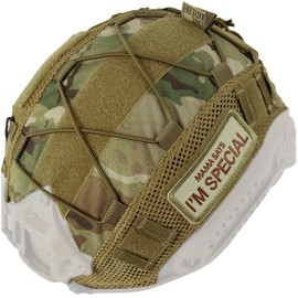 OneTigris Multicam Helmet Cover Airsoft Helmet Without Helmet for FAST PJ Helmet in Size M/L(for FAST PJ Helmet in Size M/L)