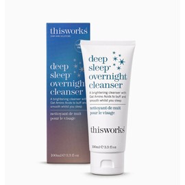 THISWORKS Deep Sleep Overnight Cleanser, with Oat Amino Acids & Hyaluronic Acid to Gently Exfoliate & Rehydrate, 100ml