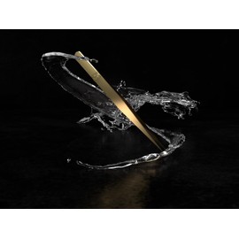 Professional Stainless Steel Tweezers Eyelashes Tweezers Professional Original Vetus Straight Isolation Tweezers MSC -12 by Imperial Lash ltd (Gold)