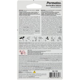 Permatex 81844-12PK Professional Strength Rearview Mirror Adhesive (Pack of 12)