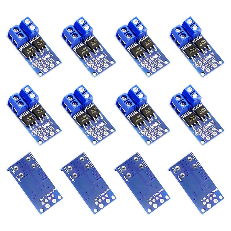 DaFuRui MOSFET Trigger Switch Drive Module，12Pack DC 5V-36V 15A(Max 30A)