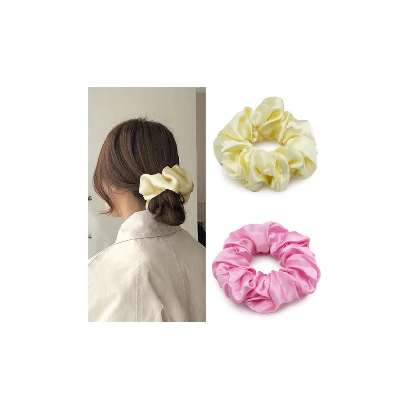 Ligas Para Cabello Scrunchies Y Satén 40 Colores