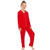 Kid Girls Boys Solid Pajamas Set Baby Button-Down PJs Sets