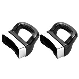 DASNTERED Pan Side Handles Replacement, 2pcs Pan Handles Ear Cooking Pan Panhandle, No Scalding Bakelite Grip Pan Side Handles for Steamer Sauce Pot Cooker(black)
