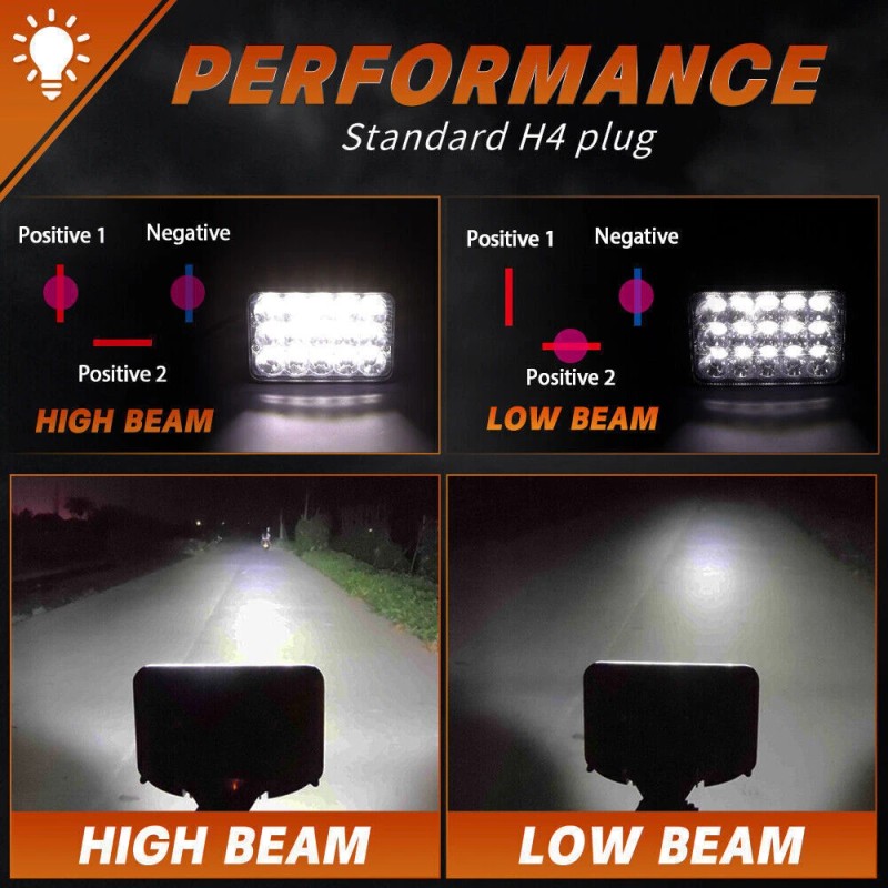 mayello 6PCS For 1987-1988 V1500 V2500 Suburban V3500 4X6 LED