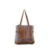 Myra Bags Side Floral Print Upcycled Canvas Tote Bag S-0915,