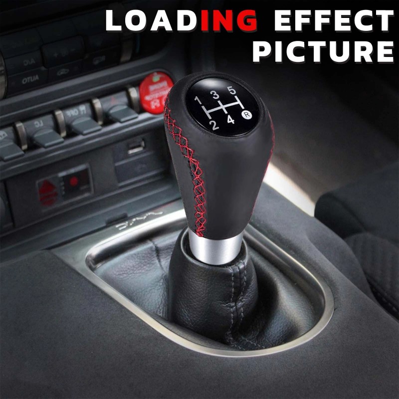JMTBNO Car Gear Shifter Knob 5 Speed Manual Stick Shift