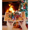 Magic Ants 3D Pop-Up Christmas Card with Festive Scene, Fireplace,