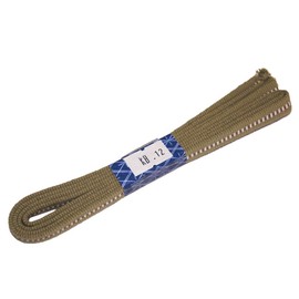 [Honestya] Banshu Kogei Obi Fastening, Long, 57.1 inches (145 cm), Bag String, 3 Minutes (Width Approx. 0.4 inches (9 mm), No. 12, Green Tea & White), Sanada Cord, Belt Cloth, Large Size, 100% Cotton,