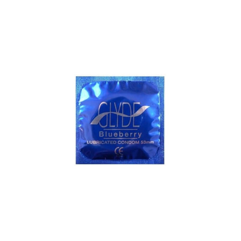 Glyde Ultra Blueberry: 100 vegane Kondome (blau-kornblumen)