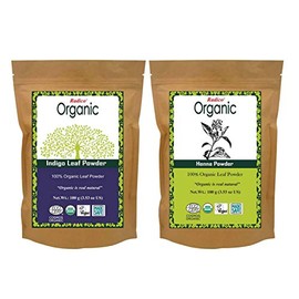 Radico Colorless Henna Leaf Powder Pack of 2 (2 x 100g) Cassia Obovata (Organic, Vegan) x2