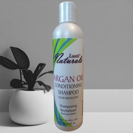 Lusti Naturals ARGAN OIL CONDITIONING SHAMPOO For Unisex 8 fl. Oz, Color Protectant For Stronger, Smoother & Healthier Hair, (Pack of 1)