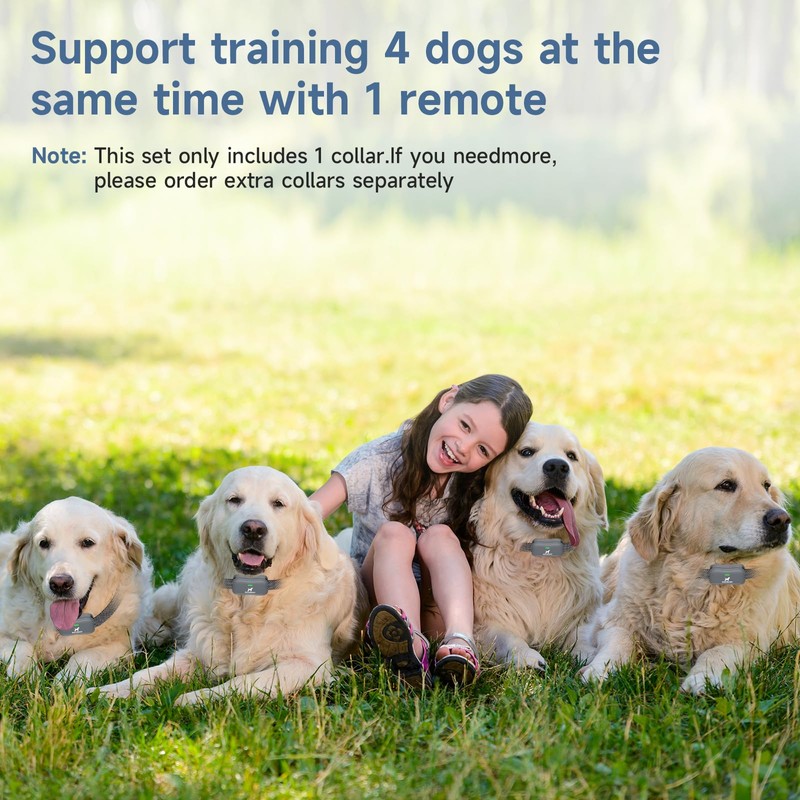 KAIYIKAPET Dog Training Collar with Remote 3/4 Mile, IPX7 Waterproof,3