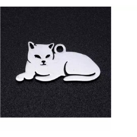 Fashion Jewelry CAT KITTEN PET ANIMAL Pendant Charm On 22" 925 Sterling Silver Necklace Women