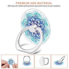 Bonoma Phone Ring Stand Holder, 3-Pack 360 Degree Rotation Universal Finger Ring Stand Compatible with Smartphones and Tablets Mandala
