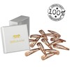 HAARallerliebst® 14 Stück Snap Haarspangen Damen - roségold - 5cm