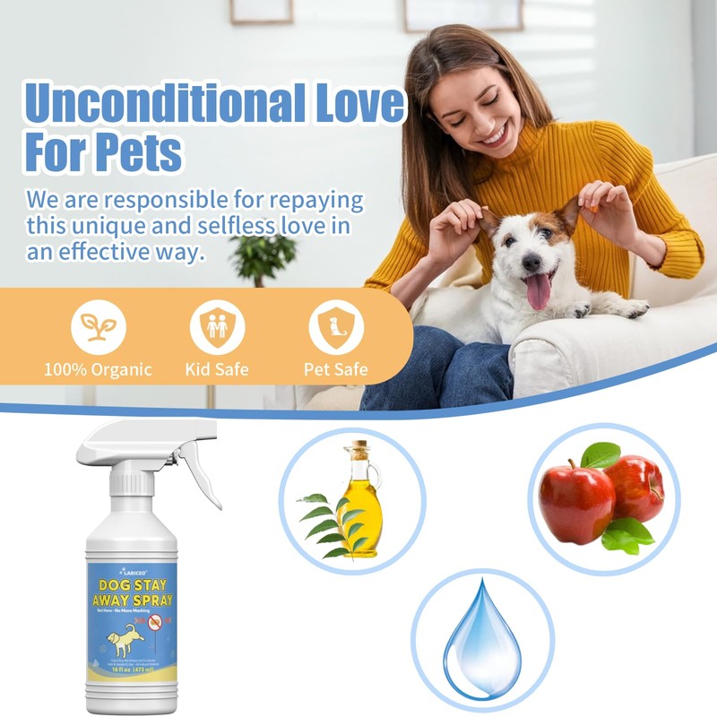 LARICEO Potty Training Spray for Dogs with Clicker, 16 Fl