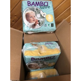 Bamboo 6 Pack x33 Bambo Nature Baby Diapers Classic for Sensitive Skin, Size 3 New