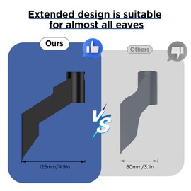 Starlink Halterung Lange Wandhalterung, Starlink Dachhalterung, Starlink Befestigungsset für Starlink Internet Kit Satellit, Kompatibel mit Starlink Dishy V2 (Gen 2)