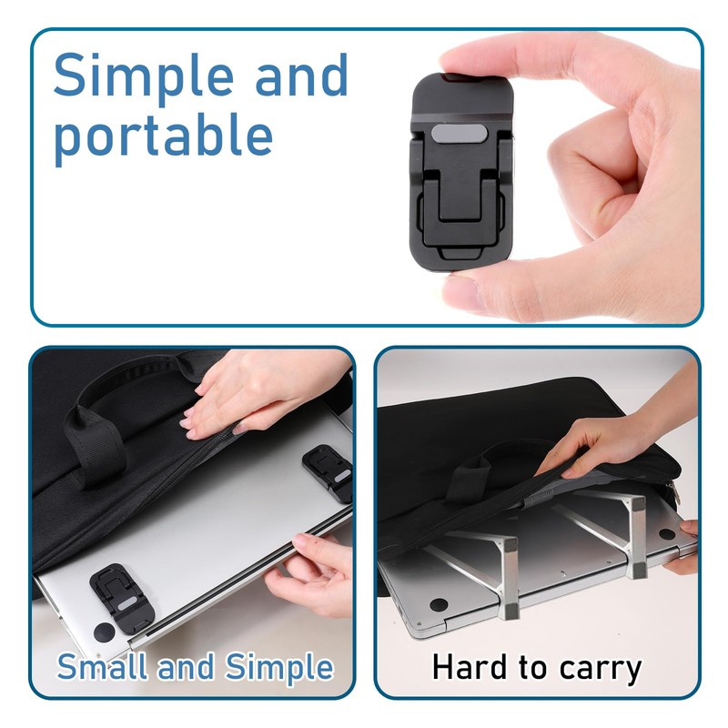 Bewudy 2 Pcs Portable Keyboard Stand, Dual Tilt Angle Adjustment,
