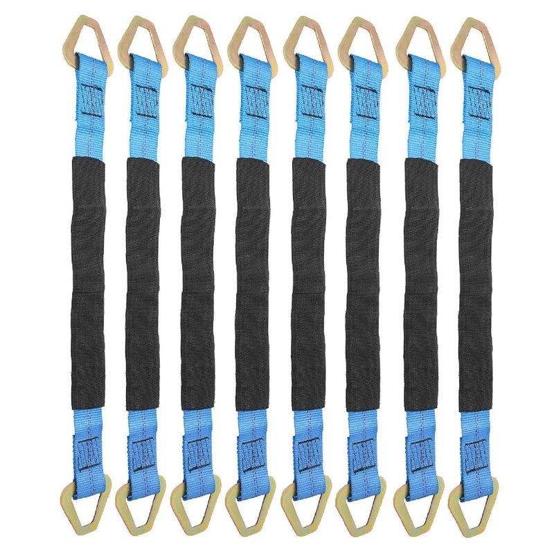 NovelBee 8pcs 2" x 24" Axle Tie Down Strap with