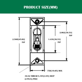 A Series Red Toggle AC/DC Single Pole 30A Boat Magnetic Circuit Breaker - 30 Amp Protects Low Power Devices for Yachts, Motorhomes, Campers and Caravans