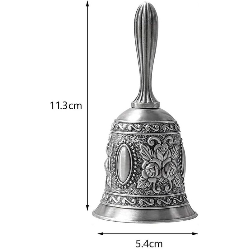 JZS Hand Held Bell, Metail Dinner Bell Wedding Bells, Service