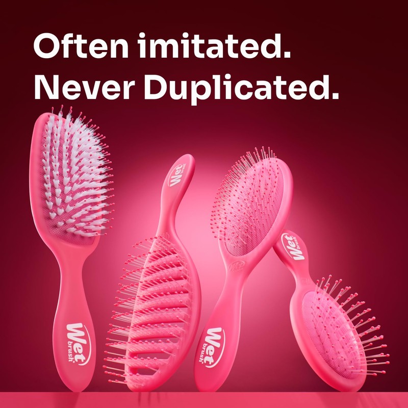 Wet Brush Mini Detangler Hair Brush, Pink - Detangling Travel