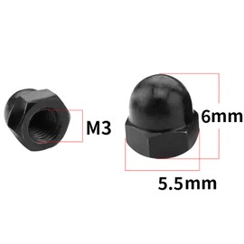 Yesmin 12 Pcs M3 Dome Nut,For Industry,Power,Hardware,Equipment,Etc